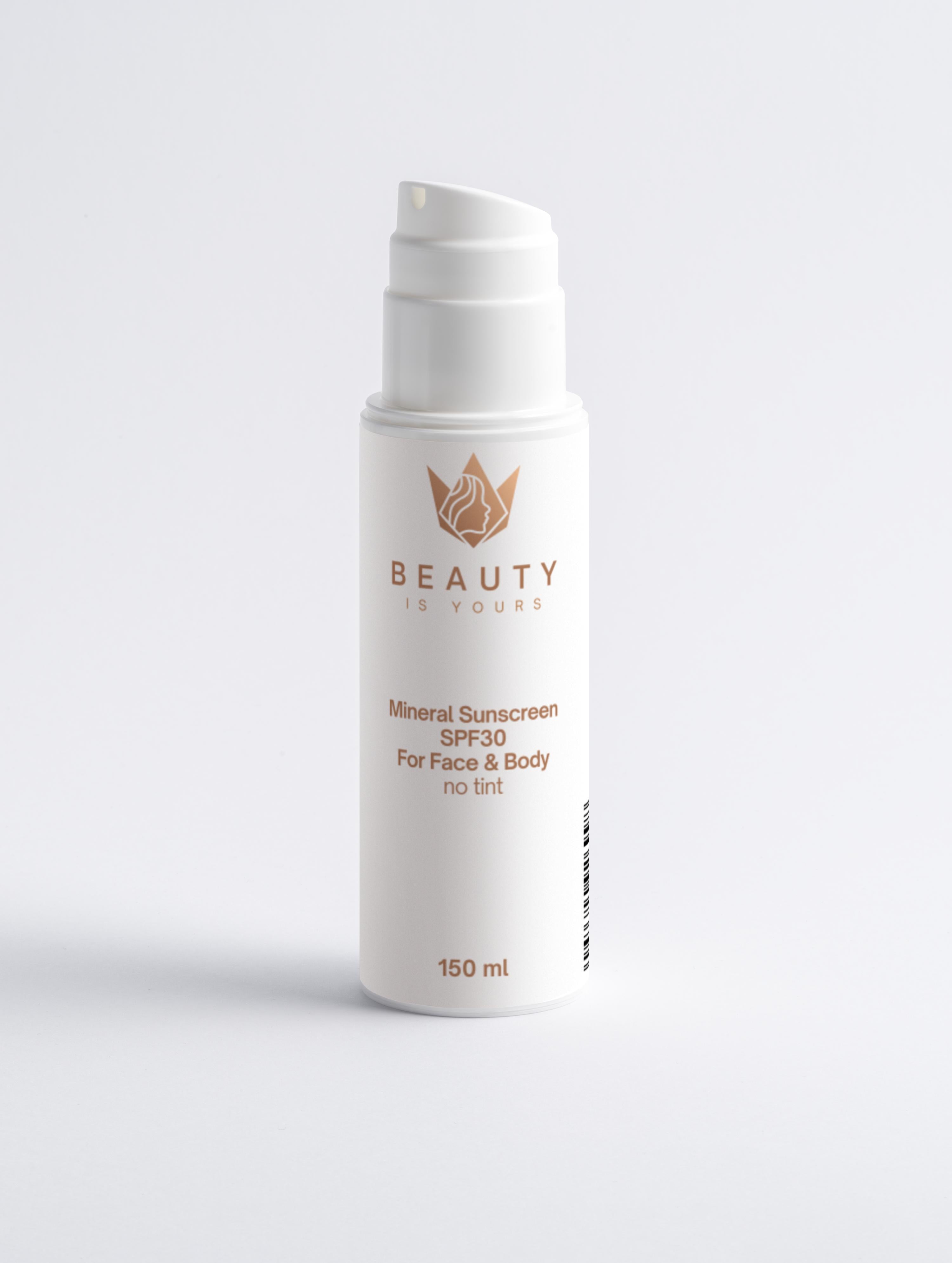 Mineral Sunscreen SPF30 for Face & Body, no tint - 150 ml