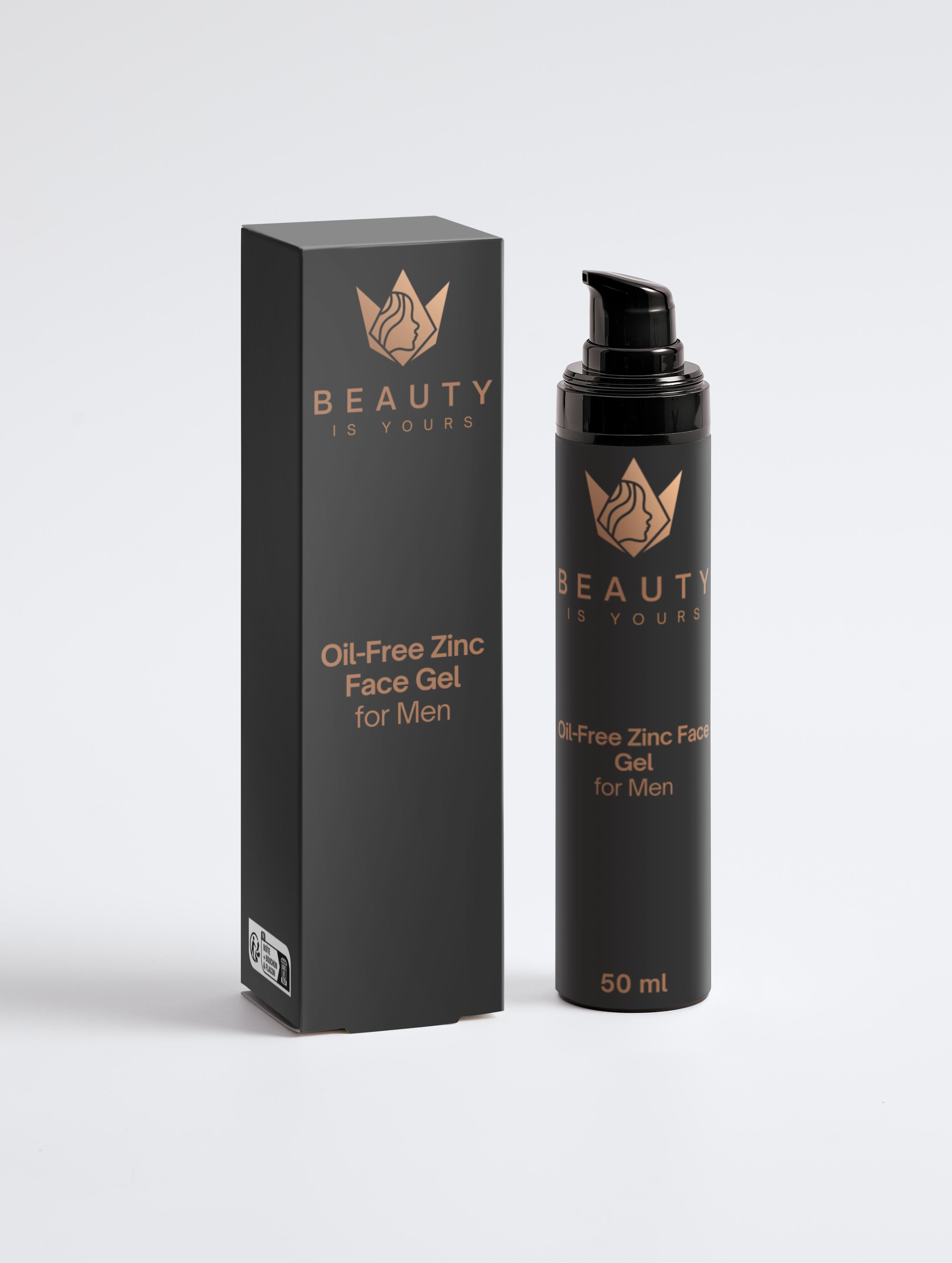 Oil-Free Zinc Face Gel for Men - 50 ml