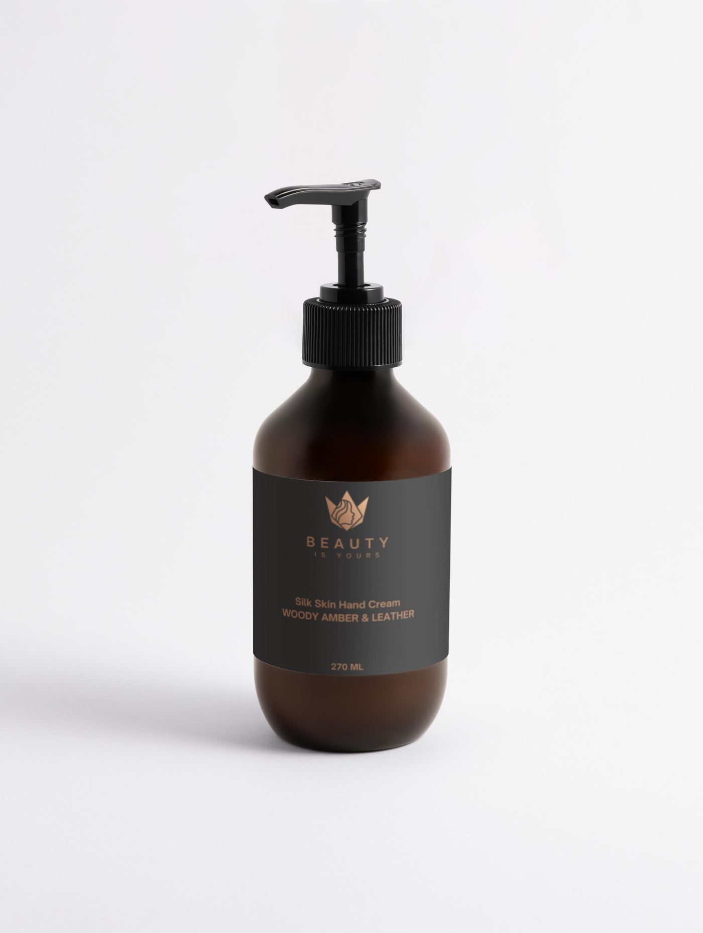 Silk Skin Hand Cream, Woody Amber & Leather - 270 ml